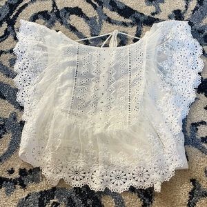 White lace blouse
